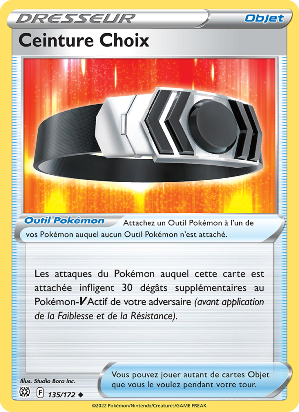 Ceinture Choix 135 — Stars Étincelantes (French Pokémon TCG card)