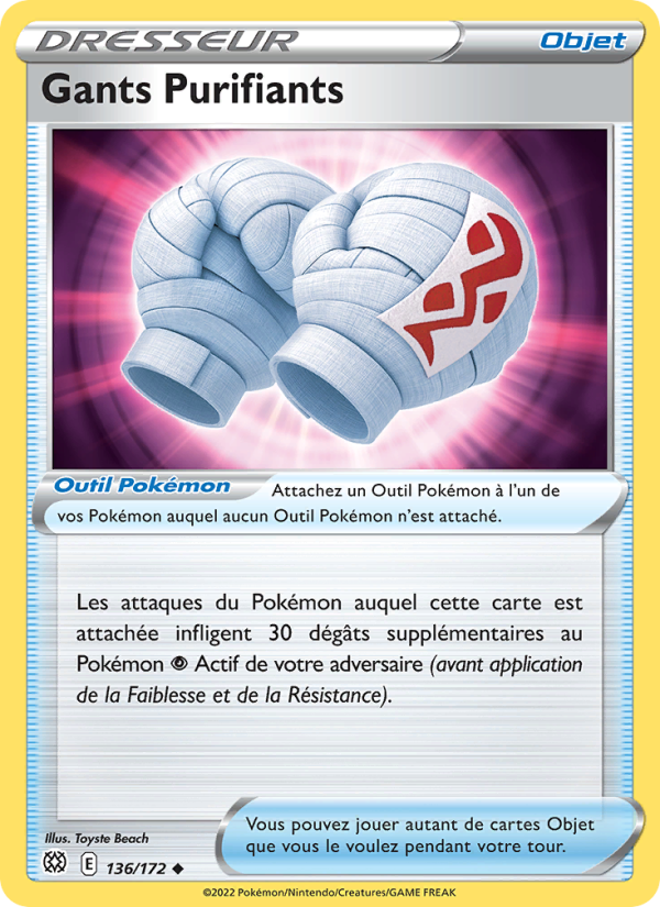 Gants Purifiants 136 — Stars Étincelantes (French Pokémon TCG card)