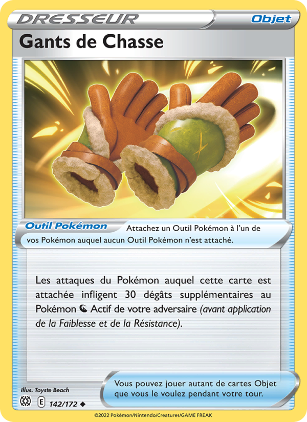 Gants de Chasse 142 — Stars Étincelantes (French Pokémon TCG card)