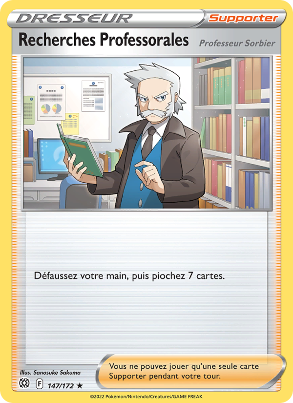Recherches Professorales 147 — Stars Étincelantes (French Pokémon TCG card)