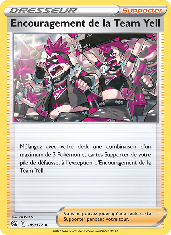 Encouragement de la Team Yell 149 — Stars Étincelantes (French Pokémon TCG card)