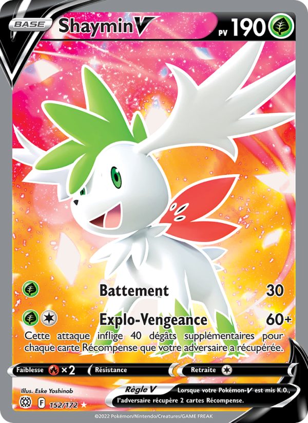 Shaymin V 152 — Stars Étincelantes (French Pokémon TCG card)