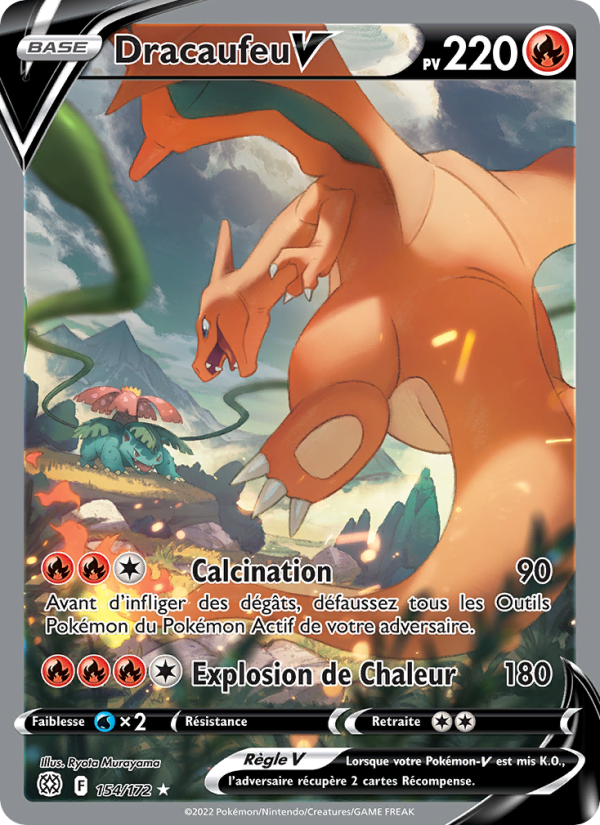 Dracaufeu V 154 — Stars Étincelantes (French Pokémon TCG card)