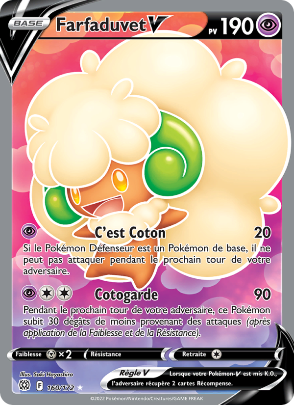 Farfaduvet V 160 — Stars Étincelantes (French Pokémon TCG card)