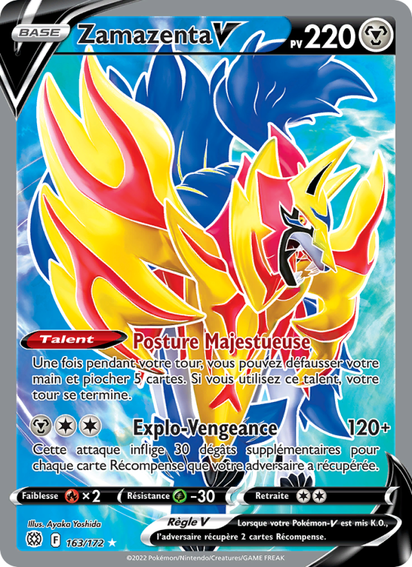 Zamazenta V 163 — Stars Étincelantes (French Pokémon TCG card)