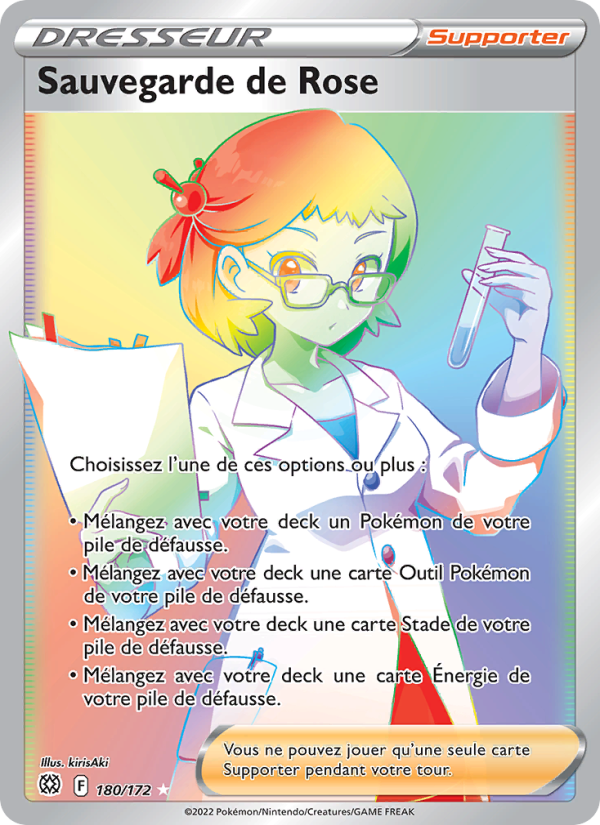 Sauvegarde de Rose 180 — Stars Étincelantes (French Pokémon TCG card)