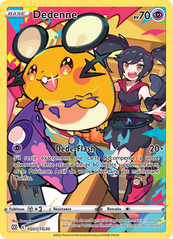 Dedenne TG07 — Stars Étincelantes (French Pokémon TCG card)