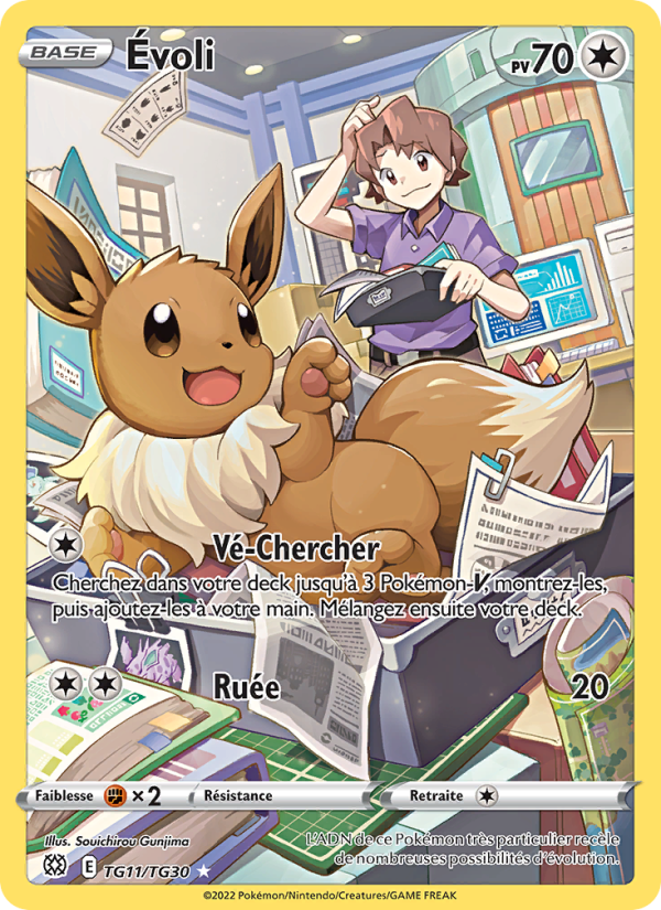 Évoli TG11 — Stars Étincelantes (French Pokémon TCG card)