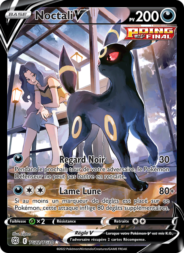 Noctali V TG22 — Stars Étincelantes (French Pokémon TCG card)