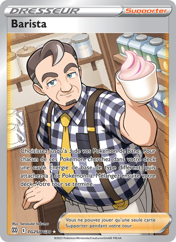 Barista TG25 — Stars Étincelantes (French Pokémon TCG card)