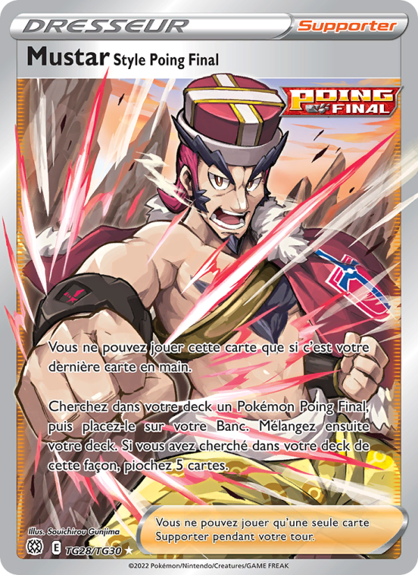 Mustar Style Poing Final TG28 — Stars Étincelantes (French Pokémon TCG card)