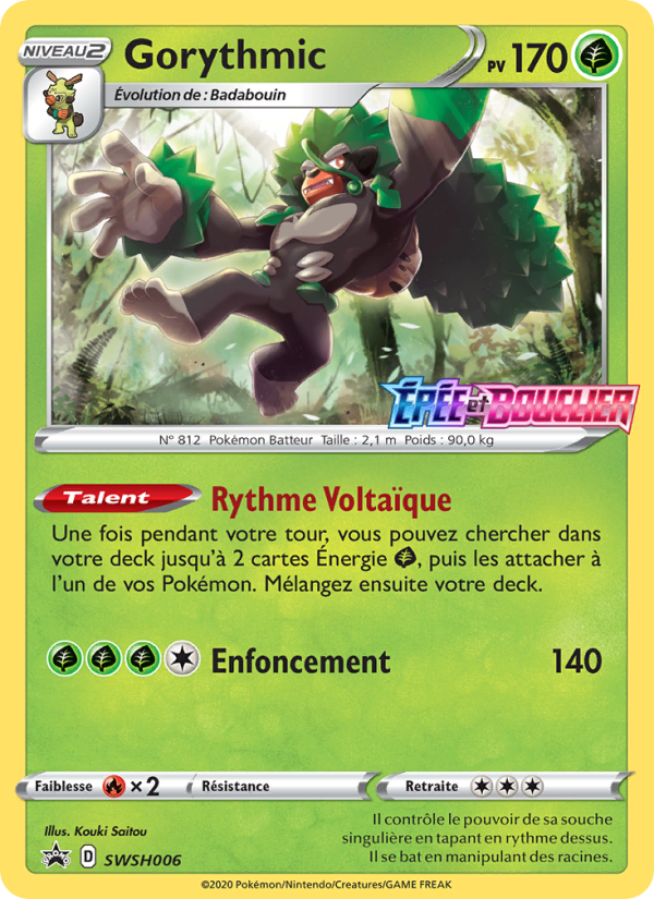 Gorythmic SWSH006 — Promo SWSH (French Pokémon TCG card)