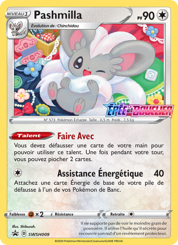 Pashmilla SWSH009 — Promo SWSH (French Pokémon TCG card)