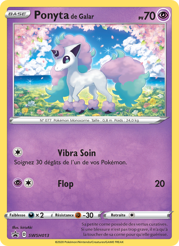 Ponyta de Galar SWSH013 — Promo SWSH (French Pokémon TCG card)