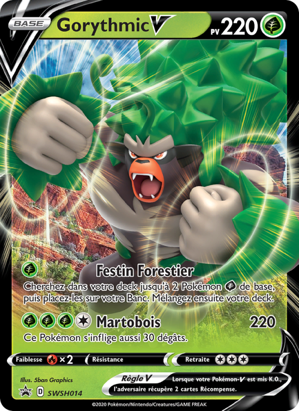 Gorythmic V SWSH014 — Promo SWSH (French Pokémon TCG card)