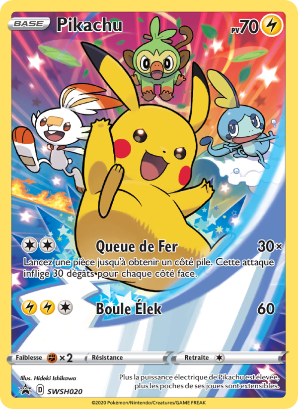 Pikachu SWSH020 — Promo SWSH (French Pokémon TCG card)