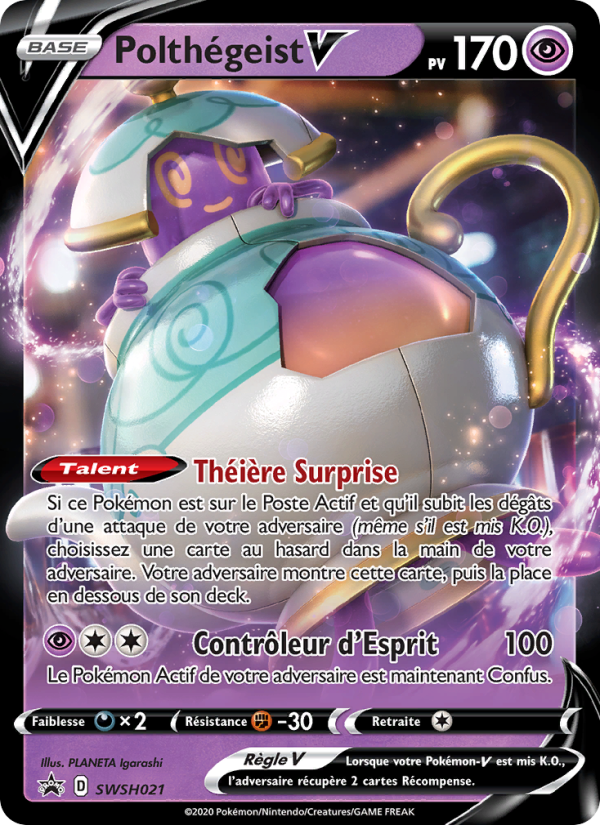 Polthégeist V SWSH021 — Promo SWSH (French Pokémon TCG card)