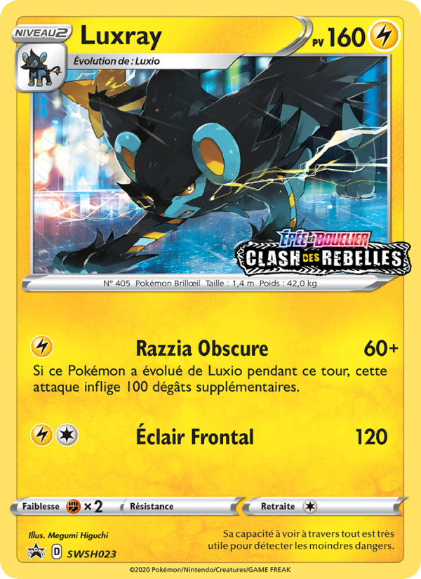 Luxray SWSH023 — Promo SWSH (French Pokémon TCG card)