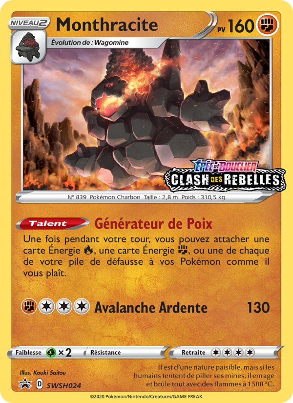 Monthracite SWSH024 — Promo SWSH (French Pokémon TCG card)