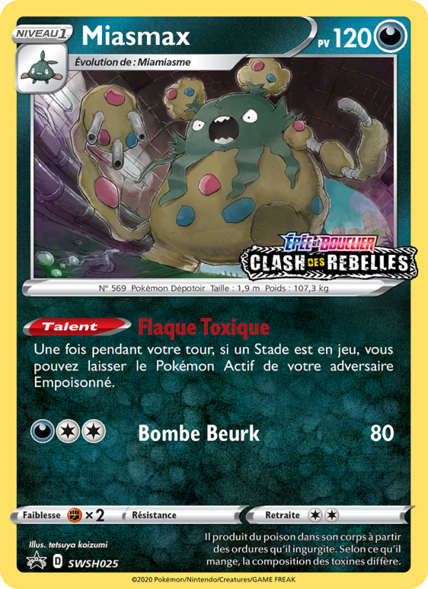 Miasmax SWSH025 — Promo SWSH (French Pokémon TCG card)