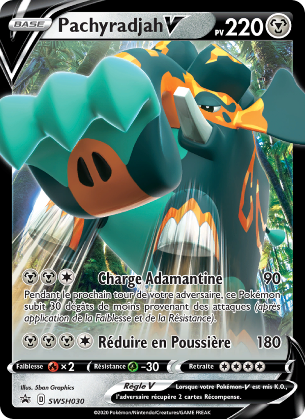 Pachyradjah V SWSH030 — Promo SWSH (French Pokémon TCG card)