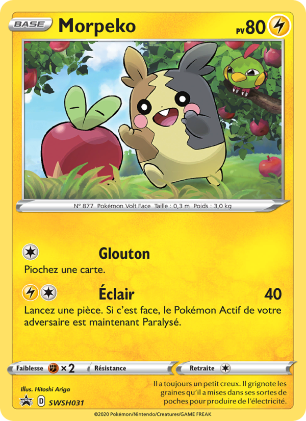 Morpeko SWSH031 — Promo SWSH (French Pokémon TCG card)