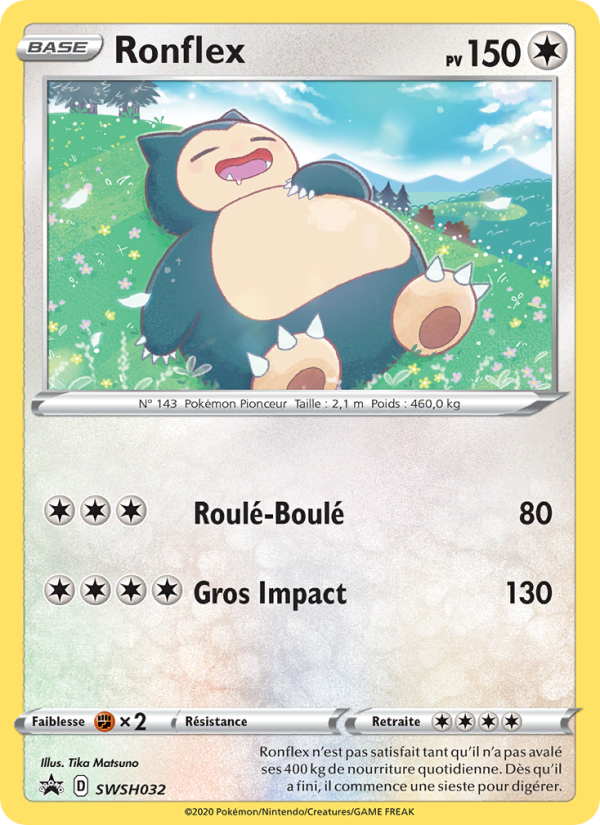 Ronflex SWSH032 — Promo SWSH (French Pokémon TCG card)