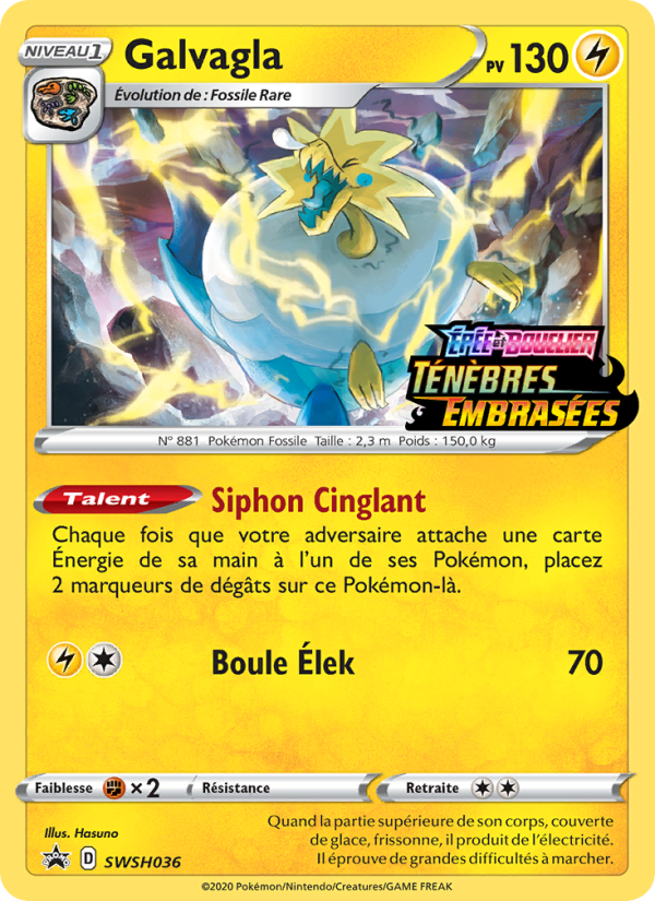 Galvagla SWSH036 — Promo SWSH (French Pokémon TCG card)