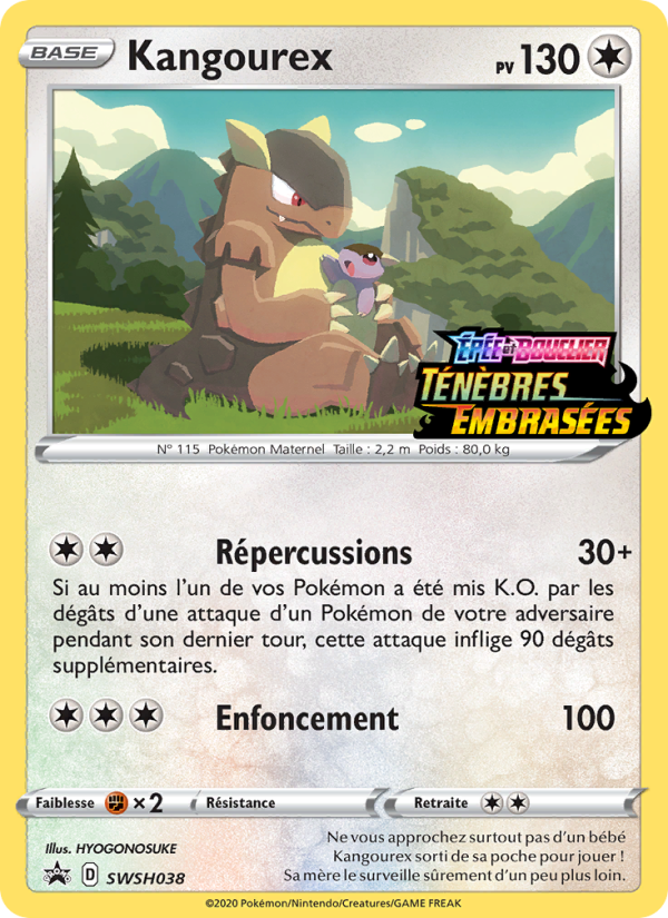 Kangourex SWSH038 — Promo SWSH (French Pokémon TCG card)