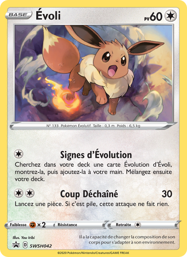 Évoli SWSH042 — Promo SWSH (French Pokémon TCG card)