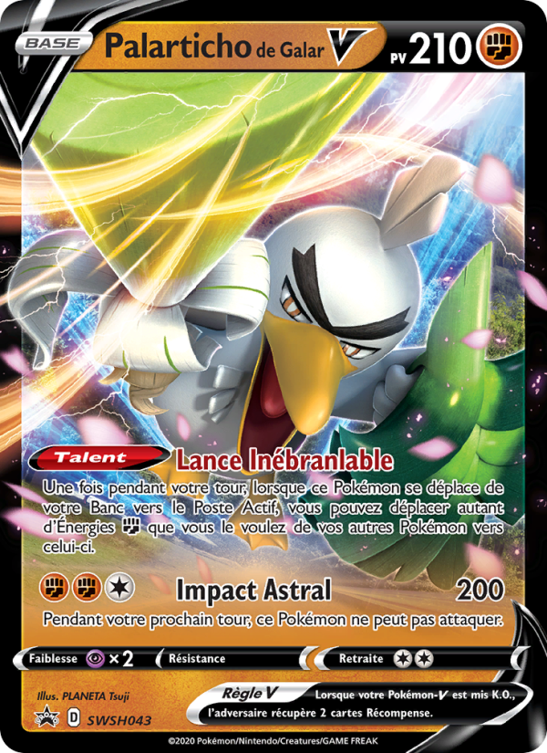 Palarticho de Galar V SWSH043 — Promo SWSH (French Pokémon TCG card)