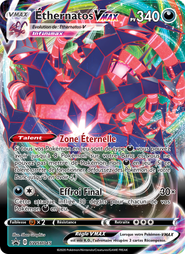 Éthernatos VMAX SWSH045 — Promo SWSH (French Pokémon TCG card)