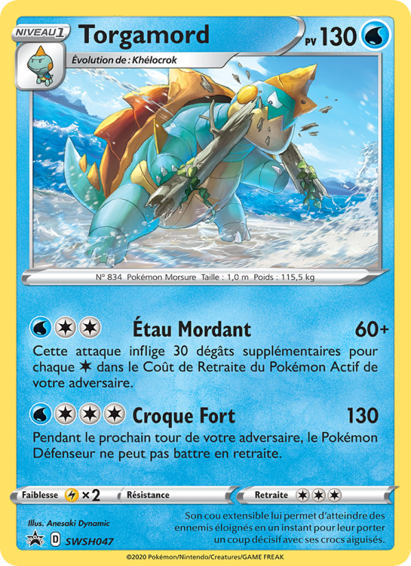 Torgamord SWSH047 — Promo SWSH (French Pokémon TCG card)