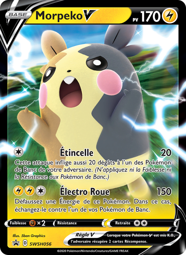 Morpeko V SWSH056 — Promo SWSH (French Pokémon TCG card)