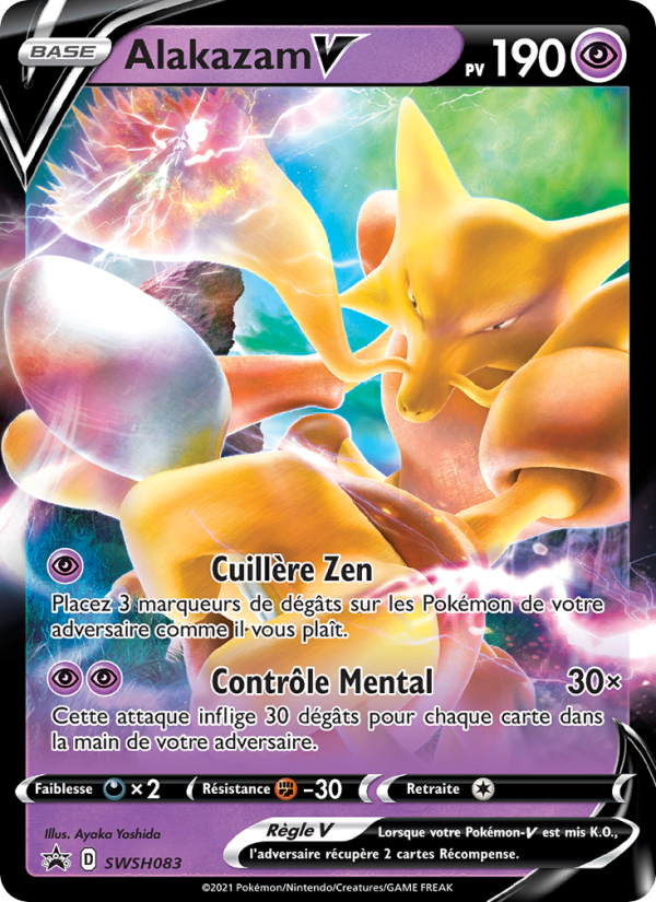 Alakazam V SWSH083 — Promo SWSH (French Pokémon TCG card)