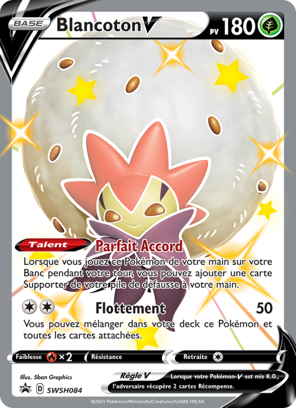 Blancoton V SWSH084 — Promo SWSH (French Pokémon TCG card)