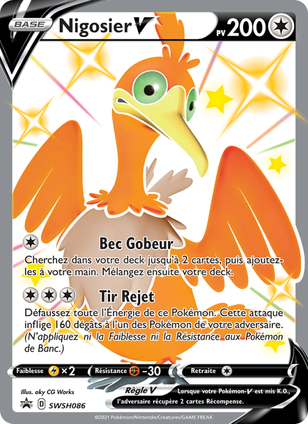 Nigosier V SWSH086 — Promo SWSH (French Pokémon TCG card)