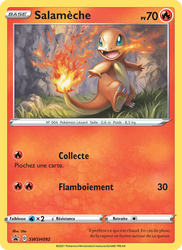 Salamèche SWSH092 — Promo SWSH (French Pokémon TCG card)