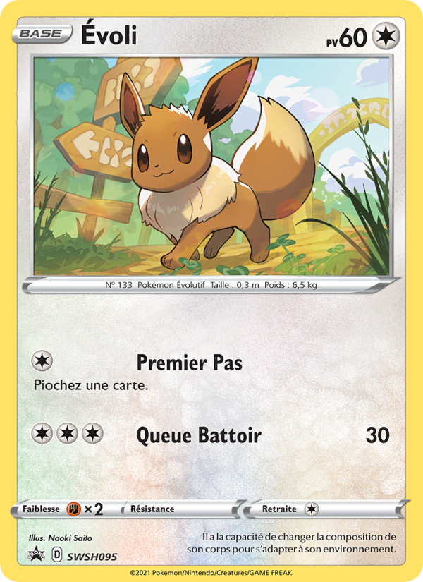 Évoli SWSH095 — Promo SWSH (French Pokémon TCG card)