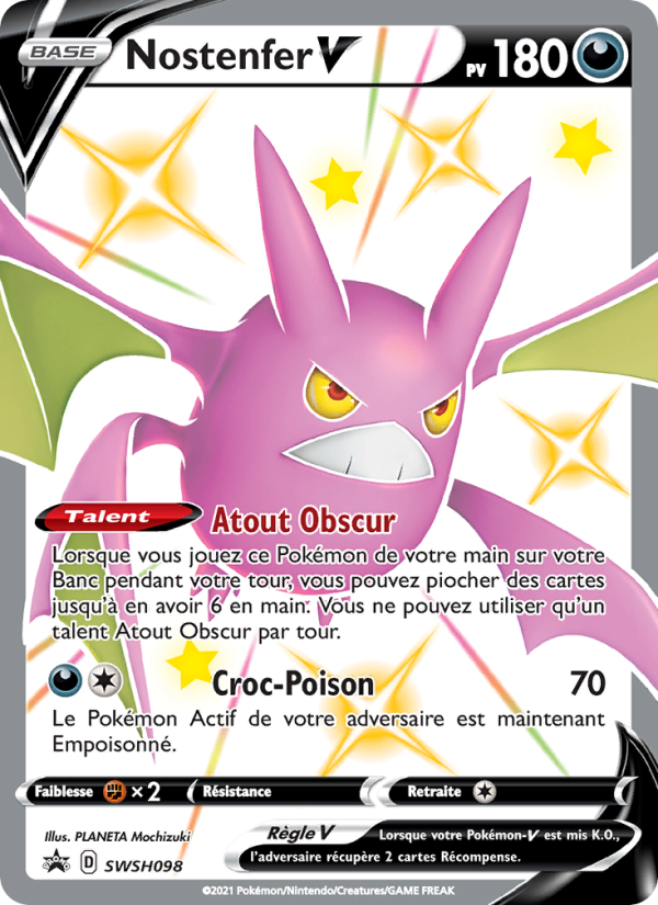 Nostenfer V SWSH098 — Promo SWSH (French Pokémon TCG card)