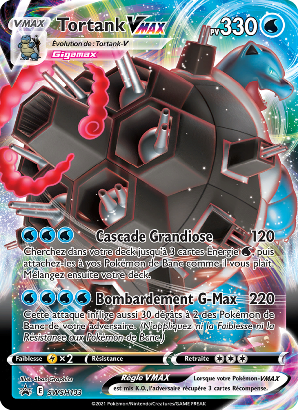 Tortank VMAX SWSH103 — Promo SWSH (French Pokémon TCG card)