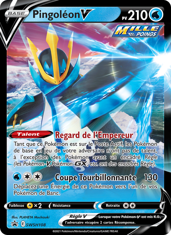 Pingoléon V SWSH108 — Promo SWSH (French Pokémon TCG card)