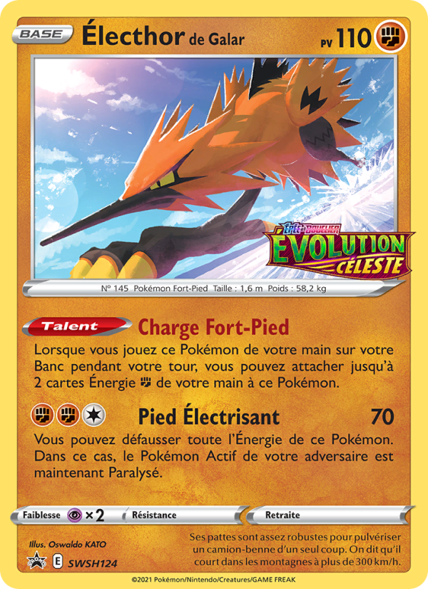 Électhor de Galar SWSH124 — Promo SWSH (French Pokémon TCG card)