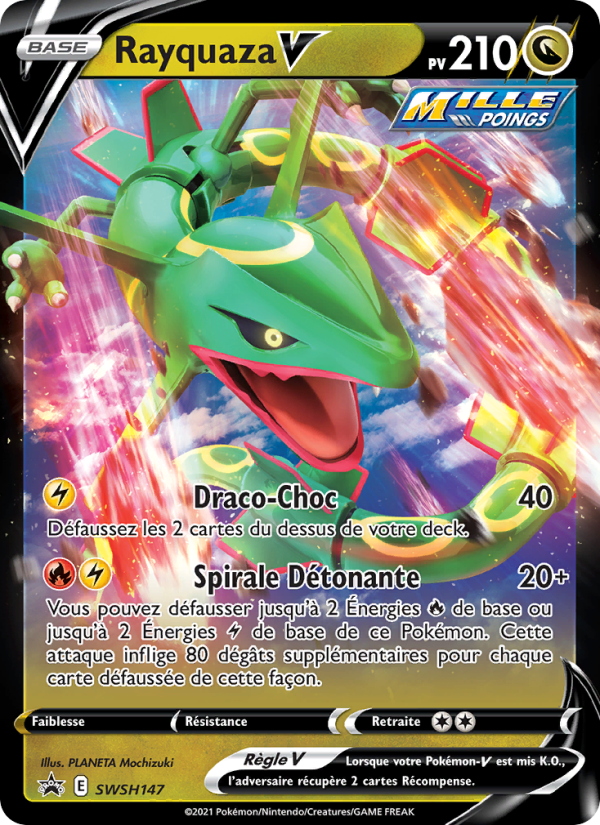 Rayquaza V SWSH147 — Promo SWSH (French Pokémon TCG card)