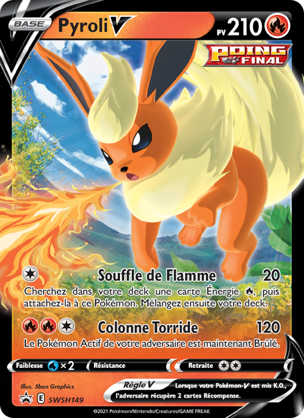 Pyroli V SWSH149 — Promo SWSH (French Pokémon TCG card)