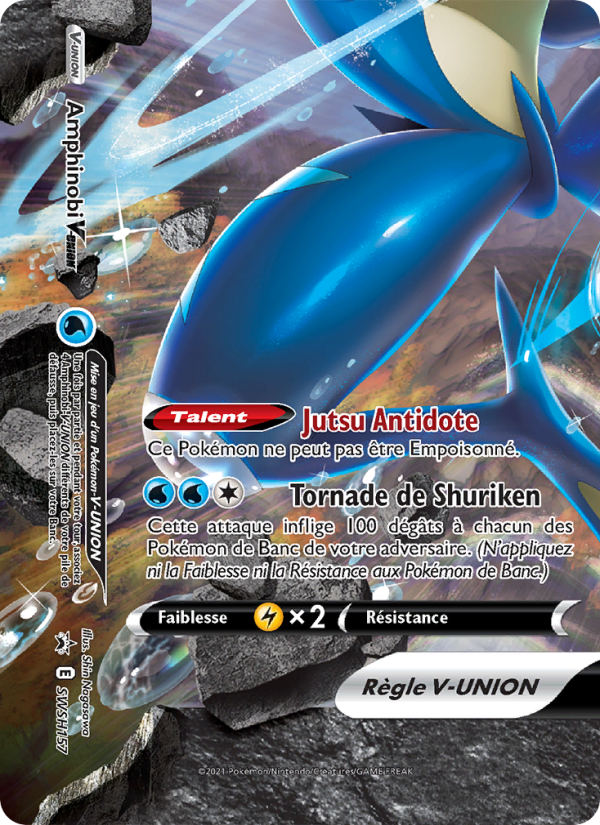 Amphinobi V-UNION SWSH157 — Promo SWSH (French Pokémon TCG card)