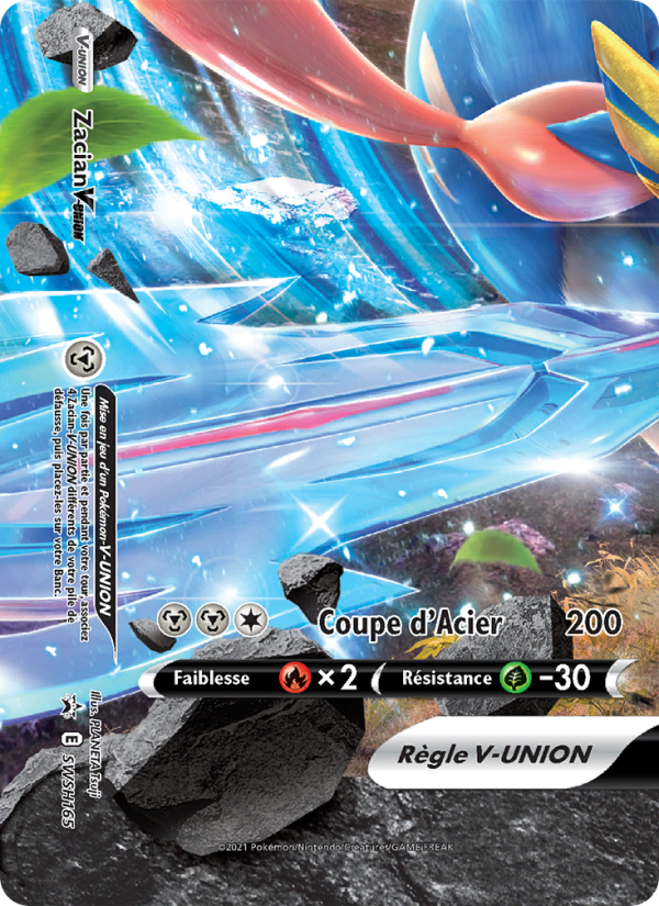 Zacian V-UNION SWSH165 — Promo SWSH (French Pokémon TCG card)