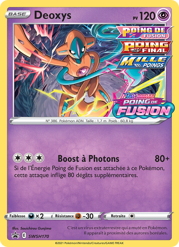 Deoxys SWSH170 — Promo SWSH (French Pokémon TCG card)