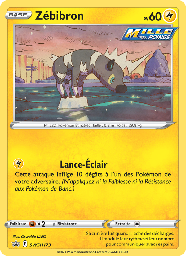 Zébibron SWSH173 — Promo SWSH (French Pokémon TCG card)