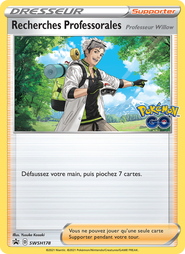Recherches Professorales SWSH178 — Promo SWSH (French Pokémon TCG card)